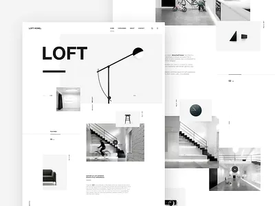 Loft. / Homepage clean design landing loft minimal typography ui ux web webdesign website