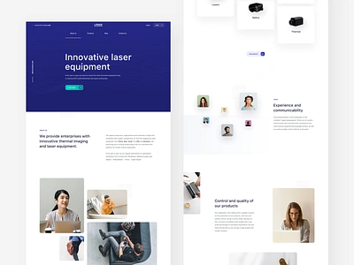 Laser Components / About Us aboutus clean design landing minimal page ui ux web webdesign website