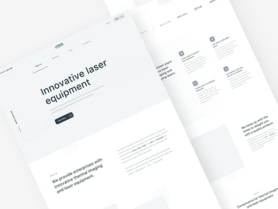 Laser Components / Wireframe clean design landing minimal page ui ux web webdesign website wireframe