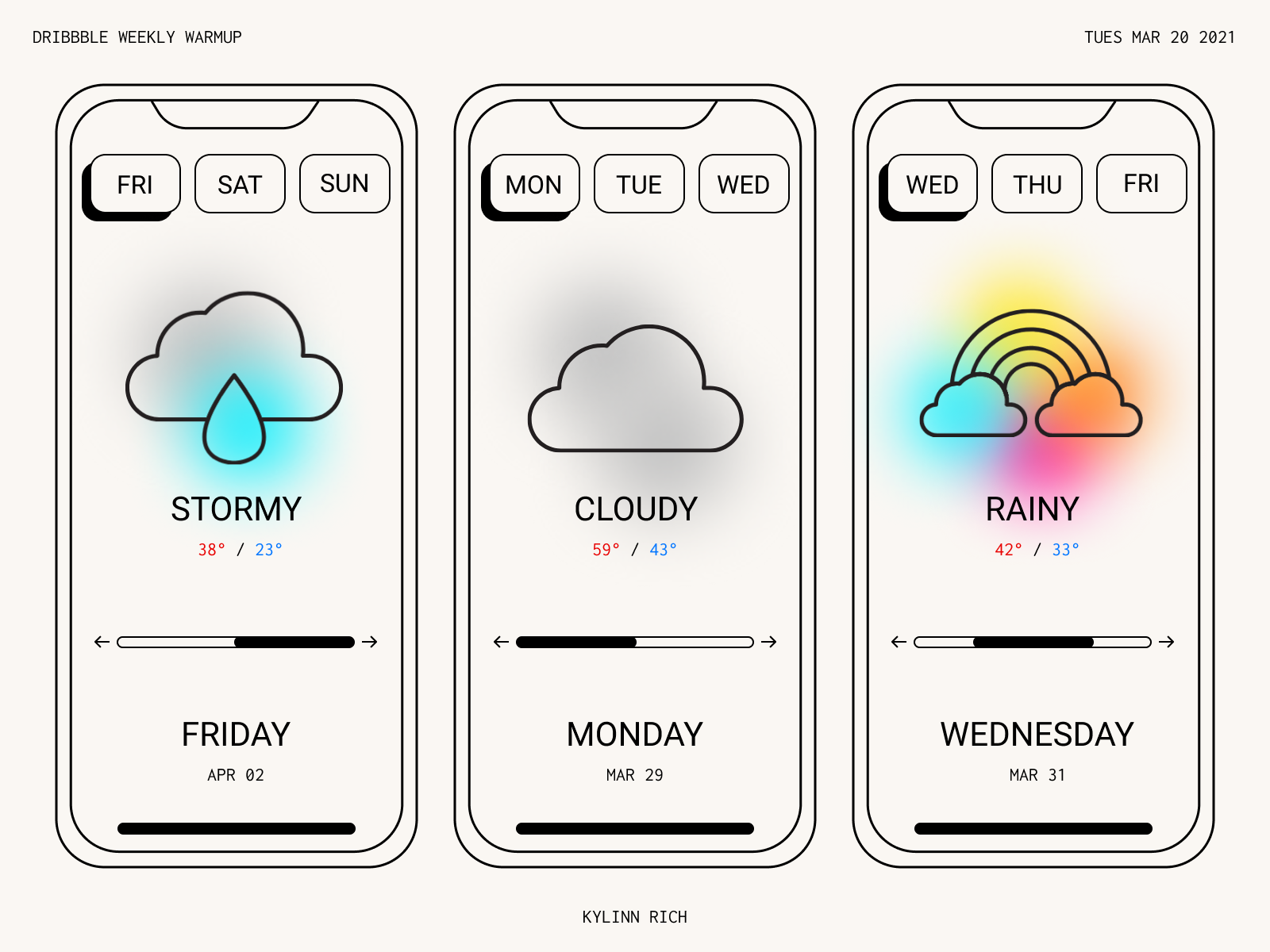 WEATHER APP MOCKUP By Kylinn Jimenez On Dribbble