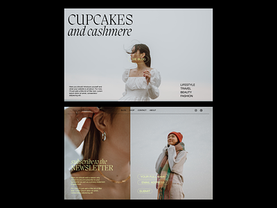 Cupcakes and Cashmere - Blog Website Template blog blog template branding bright minimal modern typeface web web design webdesign webflow website