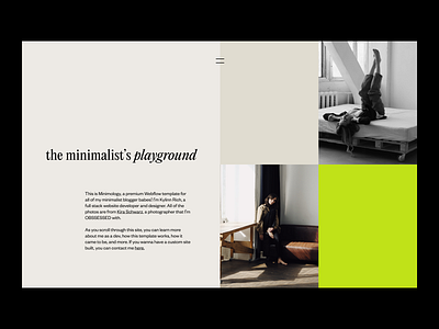 Minimology - Blog Style Template branding design illustration logo minimal modern typeface typography web design webdesign