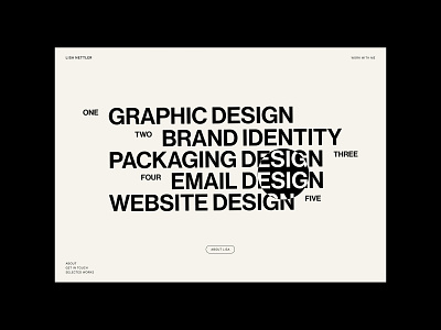 Lisa Nettler Design Concept branding design illustration logo minimal modern typeface typography web design webdesign