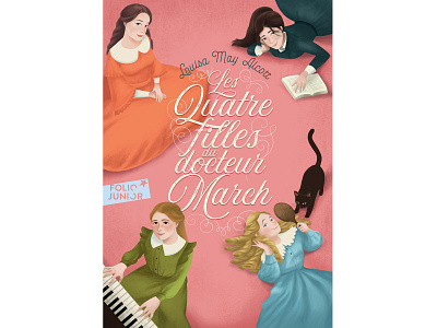 "Les quatre filles du doctor March" Gallimard Jeunesse childrens book colorful coverbook gallimardjeunesse literature littlewomen