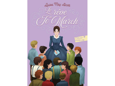 "La rêve du Jo March" Gallimard Jeunesse childrens book colorful gallimardjeunesse illustration littlewomen louisealcott