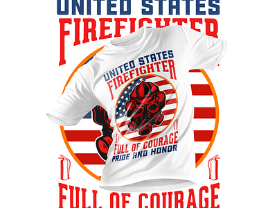 fire fighter t shirt design