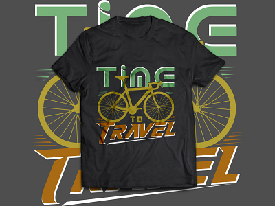 cycling typography t shirt