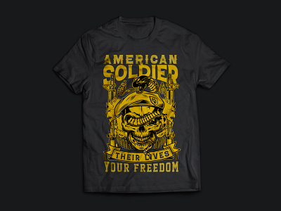 American soldier there lives your freedom