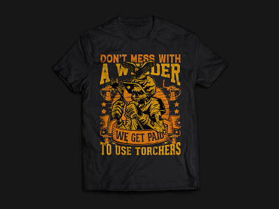 welder t shirt design