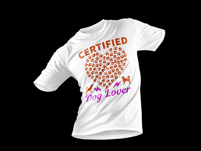 certified dog lover t shirt design