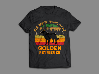 golden retriever dog t shirt