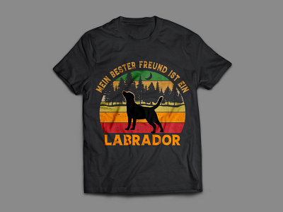 labrador dog t shirt design