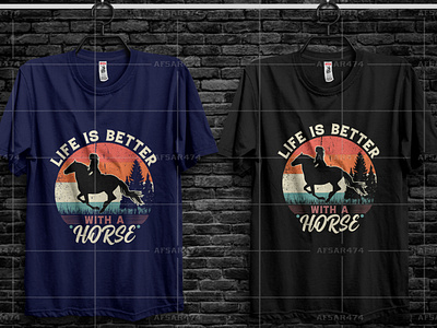 horse t shirt design