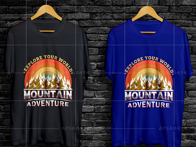 Mountain adventure t shirt design