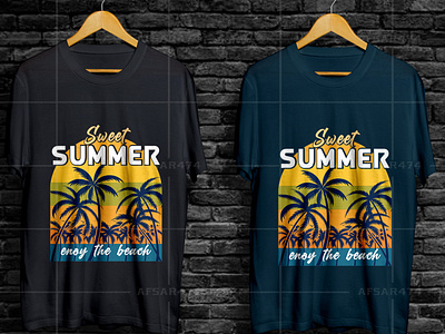 Sweet summer t shirt design