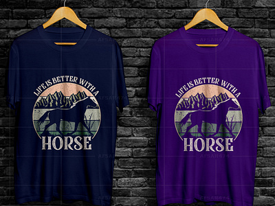 Vintage horse t shirt