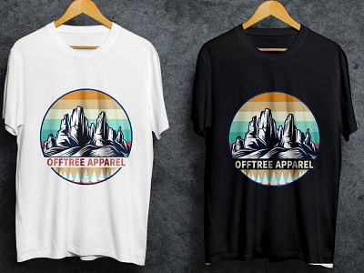 Vintage mountain t shirt design