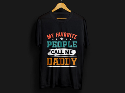 Typography t shirt for daddy