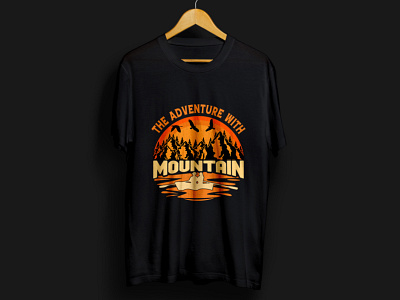 Mountain t shirt design