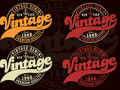 Vintage t shirt design bundle