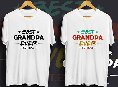 Grandpa day t shirt design newest t shirts typography