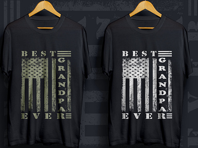 Best grandpa ever veteran t shirt design