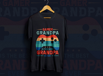 gamer grandpa t shirt design father day t shirt game game t shirt gamer grandpa t shirt design