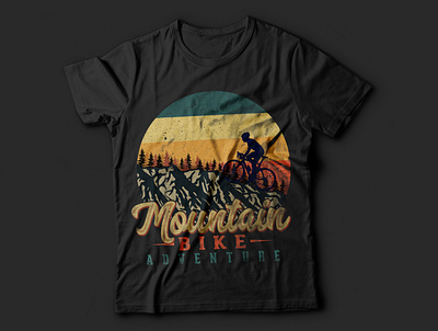 Mountain Adventure T shirt design cycling t shirts