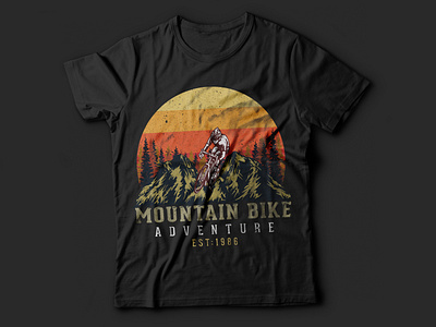 Mountain bike Adventure t shirt deisgn