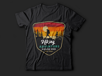 Hiking adventure explore more t shirt design