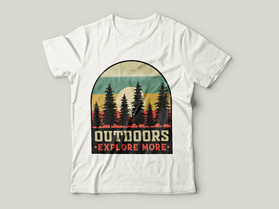 Outdoors t shirt design