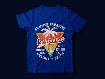 Summer paradise t shirt design