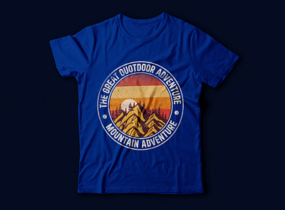 The great outdoor adventure t shirt design wilderness