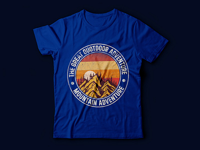 The great outdoor adventure t shirt design