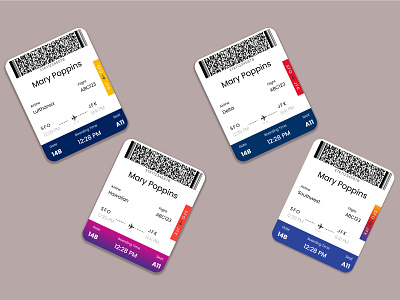 Boarding Pass Concept 024 airline boarding pass boardingpass concept dailyui design flat illustration minimal minimalism mobile app mobile ui simple travel ui ui design uiux ux wallet