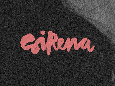 Sirena brush script typography