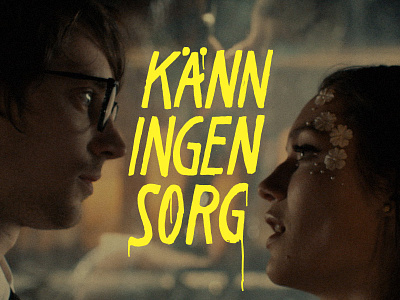 Känn Ingen Sorg handmade logo typography