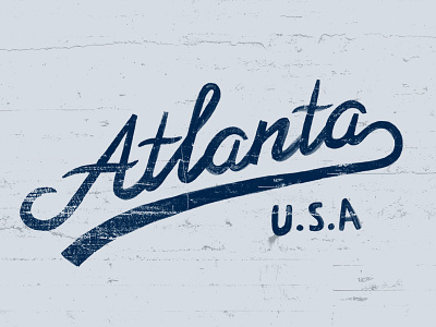 Atlanta brush handmade script typography
