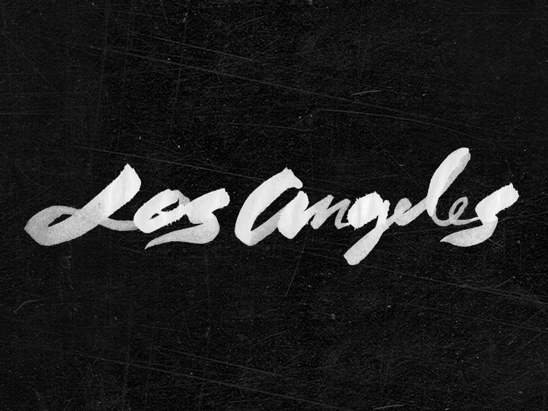The City of Angels brush gif lettering typography