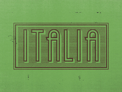 Italia logo sign texture typography