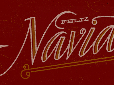 Early christmas! texture typography