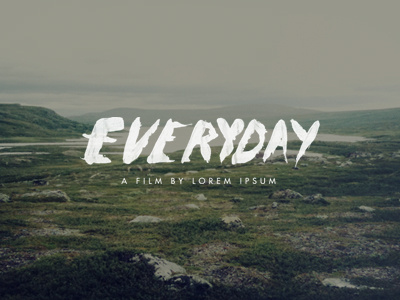 Everyday titles typography