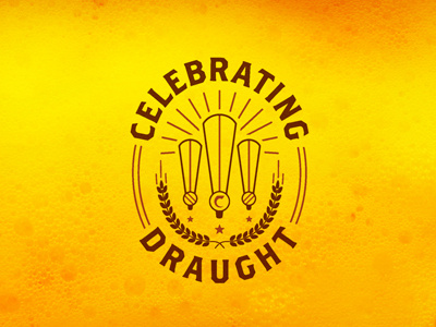 Celebrating beer identity logo