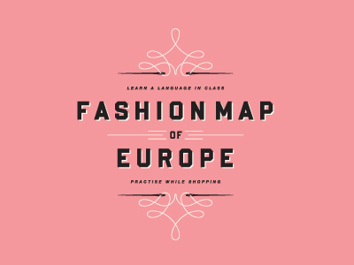 Fashionmap cartography logo typography