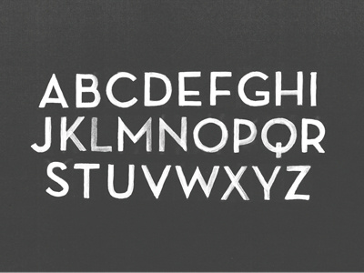 Deco Rough capitals font handmade texture typography