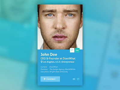 User Profile blue connect flat green grid light blue preview profile ui user profile ux