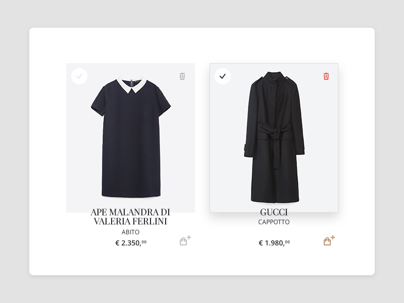 Fashionis Ecommerce - Wishlist wishlist active rollover italy fashion favorite website startup ecommerce