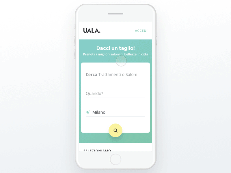 Uala Responsive Web Search animation experience interaction design ios mobile responsive search tag ui ux web