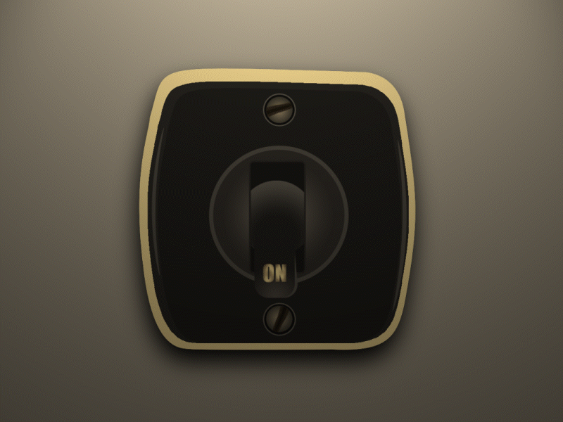 Vintage light switch - light/dark mode animation design graphic design illustration motion graphics