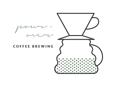 Pour-Over Brew Guide Illustration